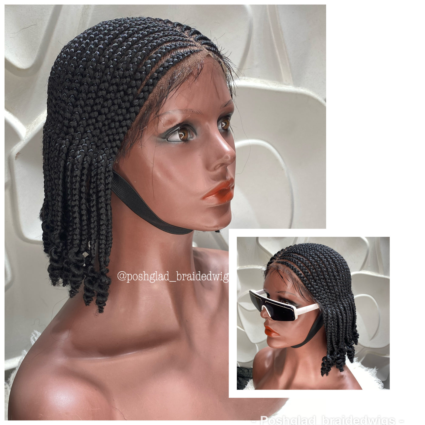 Cornrow Braid Wig - Center Part Wave - Alimat Poshglad Braided Wigs Cornrow Braid Wig