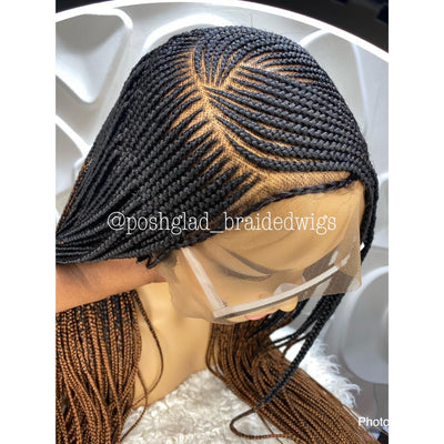 JULIE LACE FRONTAL 13 by 6 Poshglad Braided Wigs
