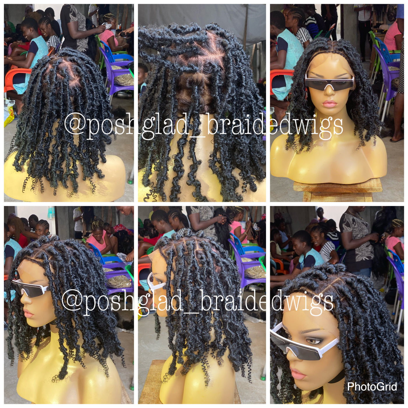 Short Butterfly Locs - Rebecca Poshglad Braided Wigs Butterfly Locs Wig