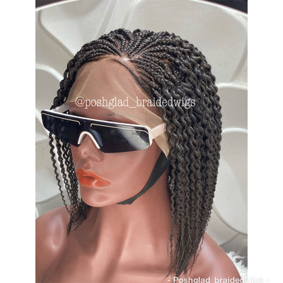 Twist Braid Wig - 13x4 Lace Frontal - Noel Poshglad Braided Wigs Kinky Twist