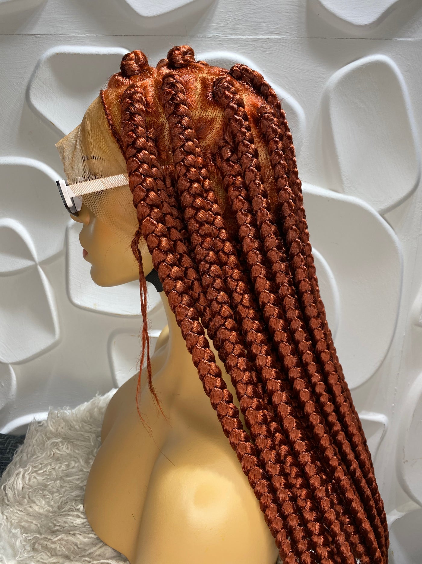 Carin JUMBO IN COPPER RED (FULL LACE) Poshglad Braided Wigs