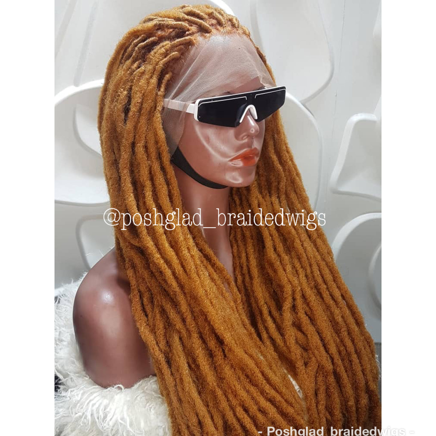 Faux Locs Wig - Boho Locs Color 30 - Shennel Poshglad Braided Wigs Faux Locs Wig