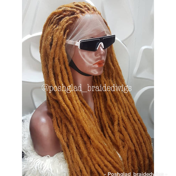 Distressed Butterfly Faux Locs Wig - Tessy - Poshglad Braided Wigs
