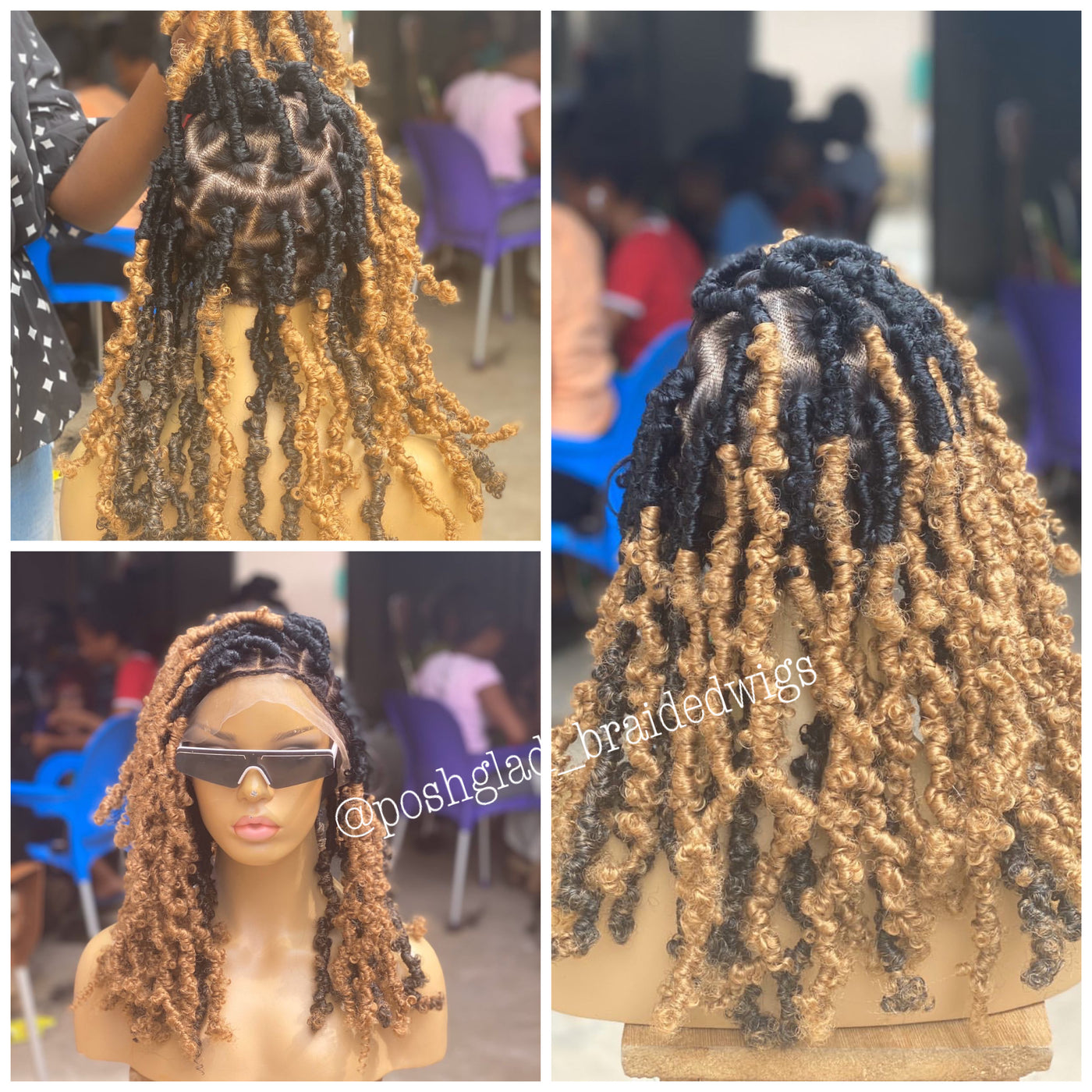 Ombre Butterfly Locs - Bree Poshglad Braided Wigs Butterfly Locs