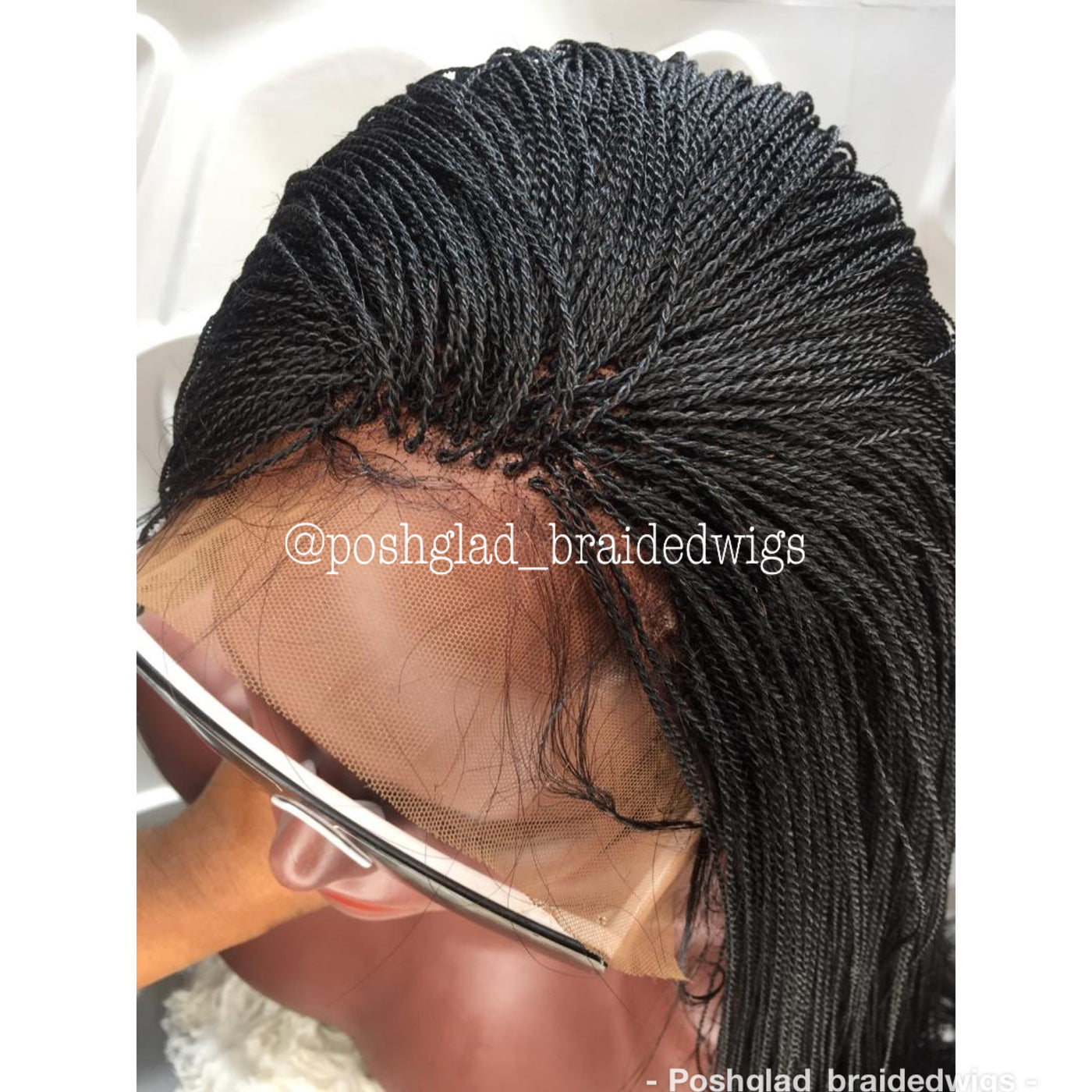 Ready to ship 12 inches, 13by4 frontal unit kinky twist braided