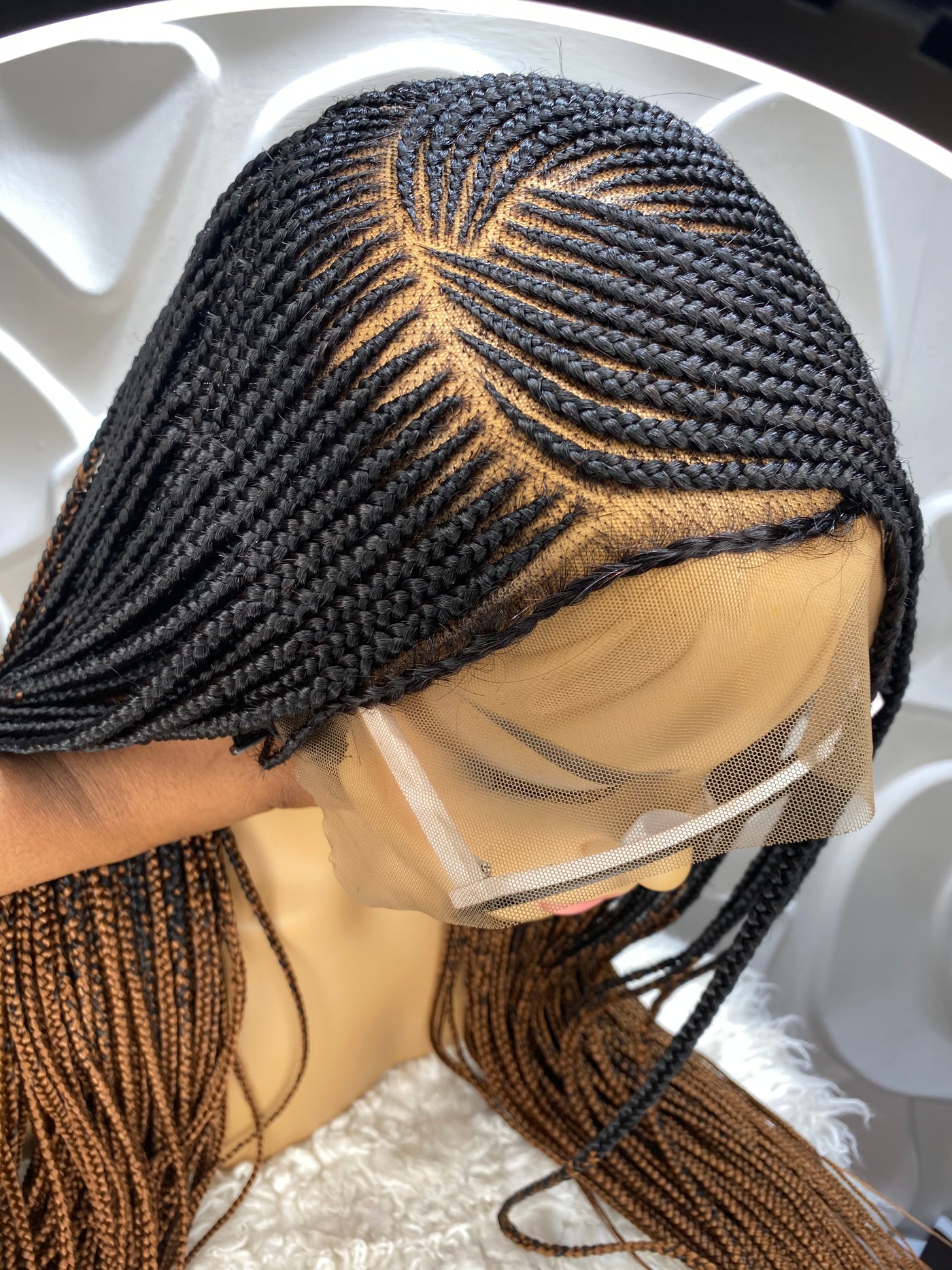 13 by 6 Lace Frontal Cornrow Braided Wig