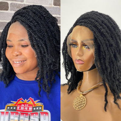 Twisted Wig - Full Lace Shoulder Length - Asiso Poshglad Braided Wigs