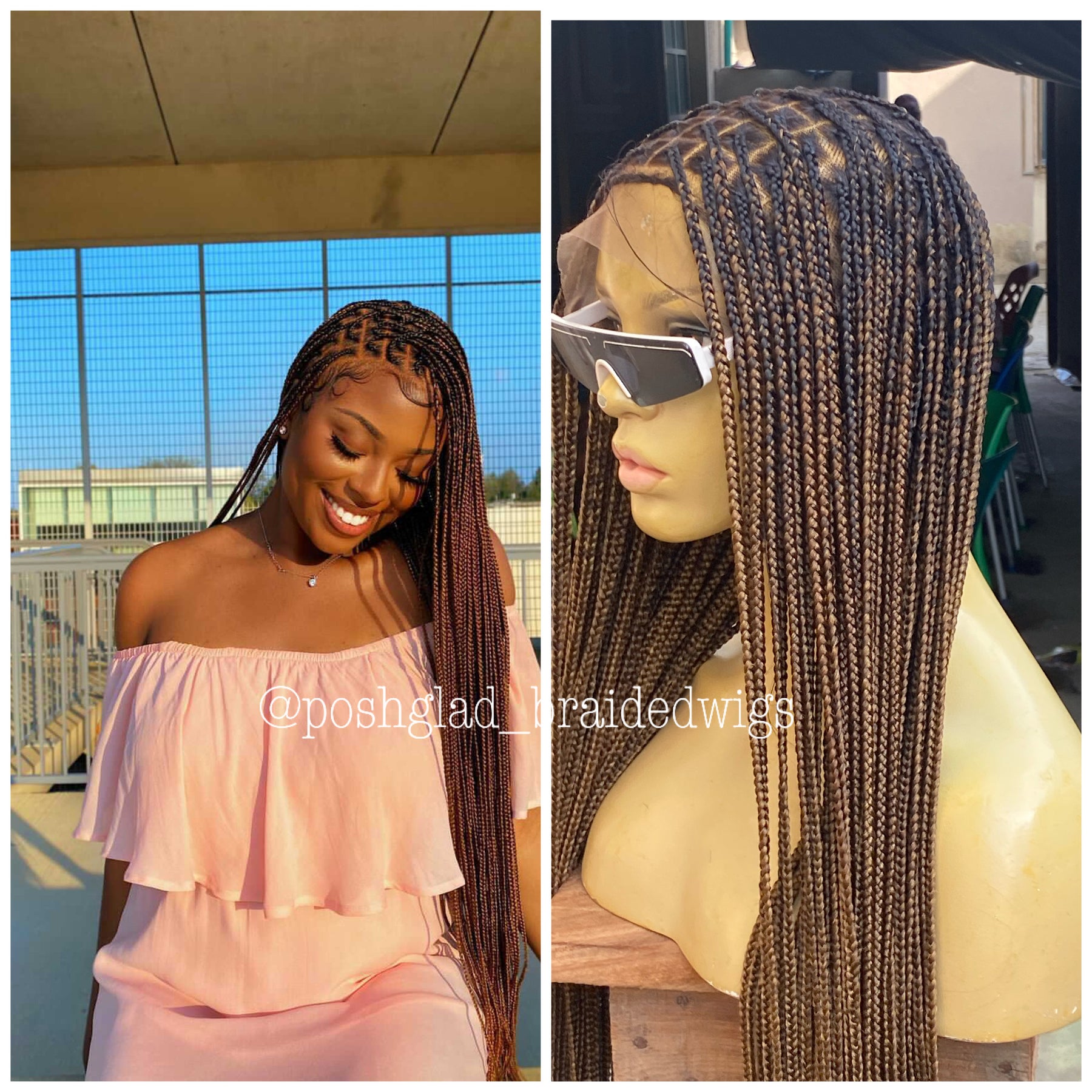 Beyoncé Knotless Braid Wig (Ready To Ship) Full Lace, Glueless ...