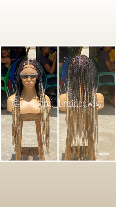 SHADE KNOTLESS OMBRÉ Poshglad Braided Wigs