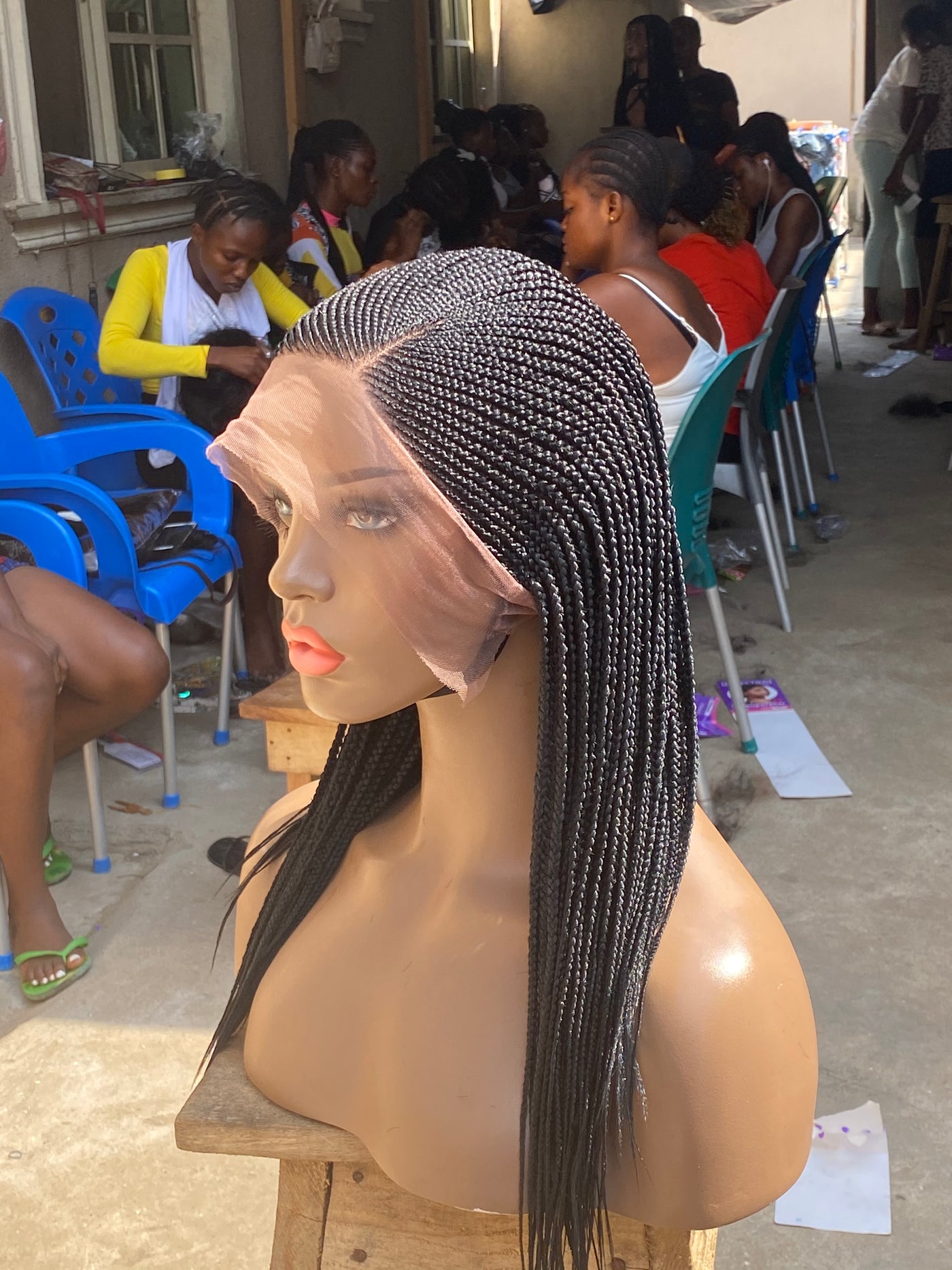 Cornrow Braid Wig - Full Lace Side Part - Candy