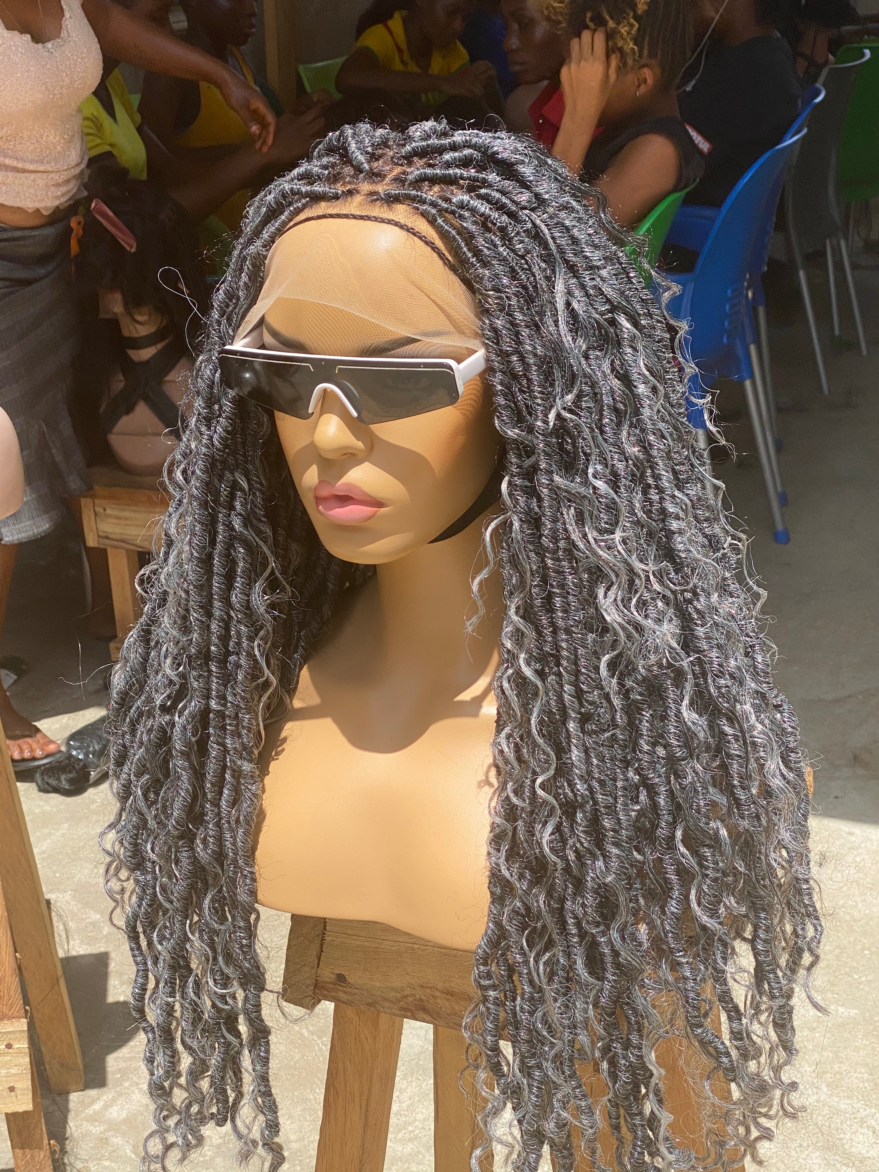 Distressed Locs Wig - African Queen - Poshglad Braided Wigs