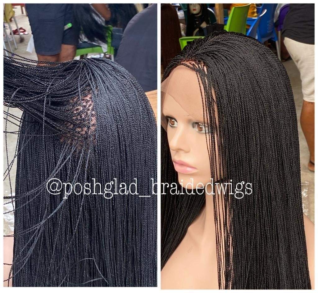 Micro popular twist braided wig