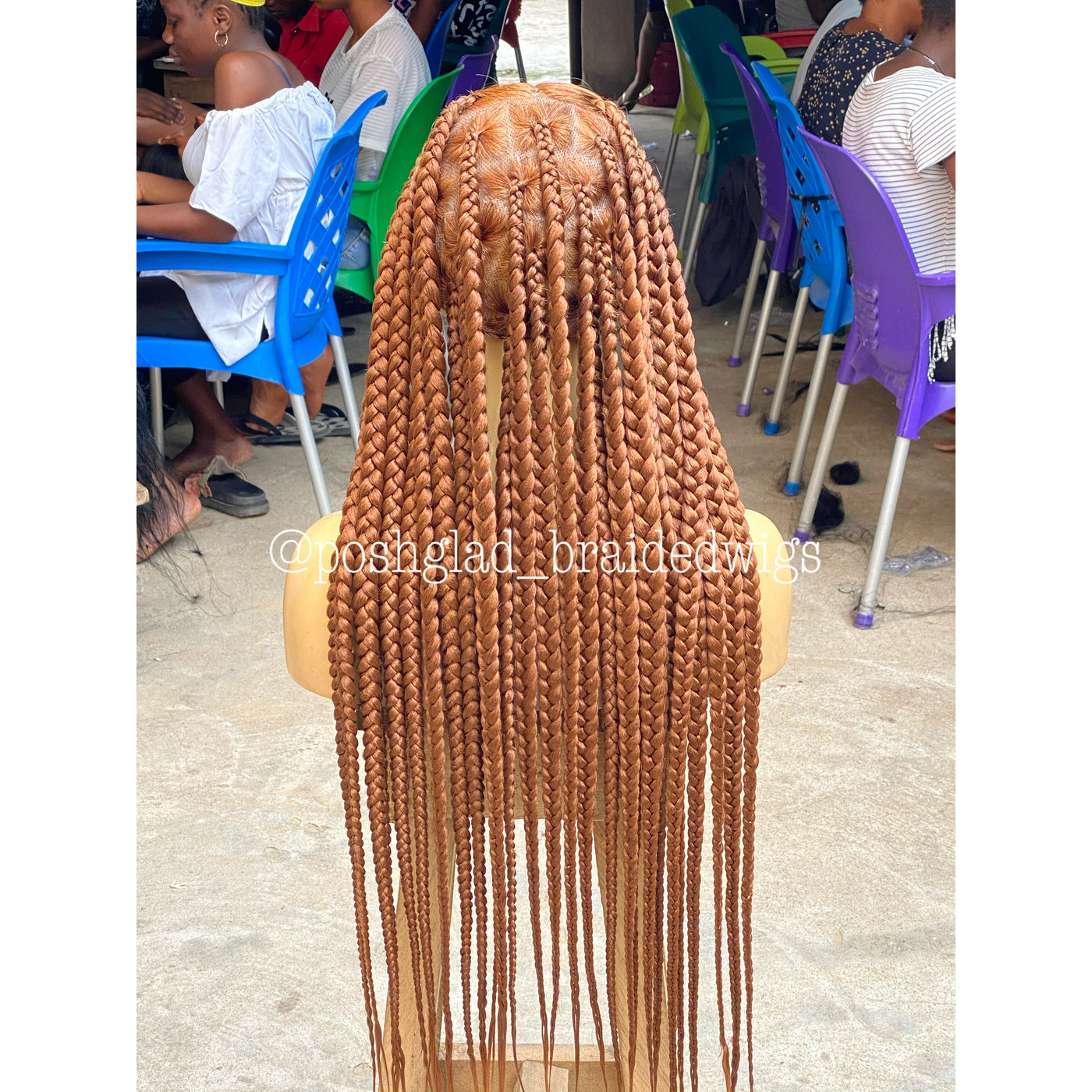 Jumbo Knotless Braid - Color 30 - Kalisha Poshglad Braided Wigs