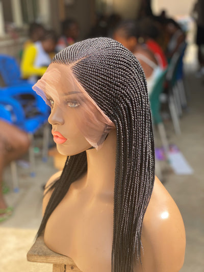 Cornrow Braid Wig - Full Lace Side Part - Candy
